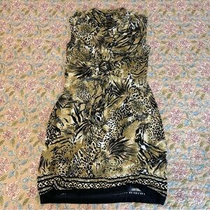 Glamour Brand Cheetah Leopard Animal Print Women’s Dress